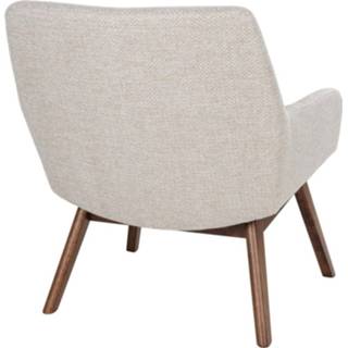 👉 Fauteuil beige zand Jurre - walnoten onderstel 8720604640090