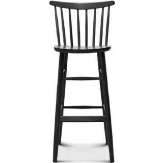 👉 Houten barkruk zwart Lucia gebeitst - 75 cm 8719497680290