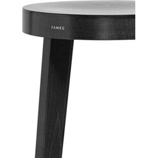 👉 Houten barkruk zwart Fico gebeitst - 61 cm 8718924257197