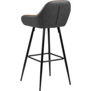 👉 Barkruk grijs kunstleer Riff donkergrijs - 75 cm 8719497686100