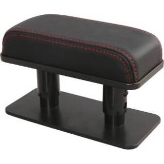 👉 Handvat zwart rood leer active Auto Arm Seat Left Hand Elleboog Lade Universele Toenemende Pad Central Armlest Box (Black + Red Line)