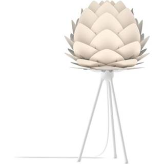 👉 Tafellamp wit aluminium Aluvia Mini pearl white - met tripod Ø 40 cm 8720088684283