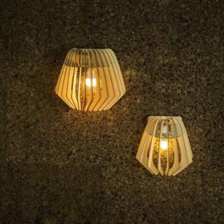 👉 Muur lamp hout medium bruin Wall Spin - Muurlamp 8718924257760