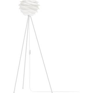 👉 Vloerlamp wit kunststof Carmina Mini white - met vloer tripod Ø 32 cm 8718924250464