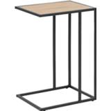 👉 Bijzettafel zwart MDF Jaxx - 63x43x35 cm Leen Bakker 5713941085931