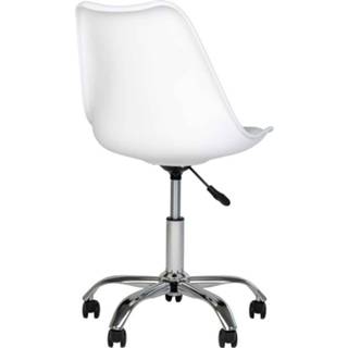 Mieke bureaustoel met zitkussen wit Bureaustoel wit Mieke met zitkussen 8720246139136
