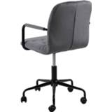 👉 Bureaustoel grijs Liva velvet donkergrijs 8720604640458
