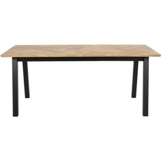 👉 Eettafel houten bruin Hilly visgraat - 180 x 95 cm 8720246136753