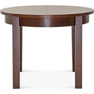 👉 Eettafel houten bruin Derek uitschuifbare walnoot - met verlengstuk 100-190 x 100 cm 8720246136364