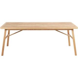 👉 Eettafel houten hout bruin Gwen naturel visgraat - 200 x 100 cm 8720246139891