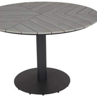 👉 Terrastafel grijs Timo ronde tuintafel - Ø 113 cm 8720604641745