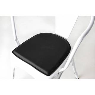 👉 Zitkussen zwart metalen leer voor legend Café stoel - 8718924258590