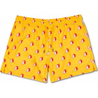 👉 Swim short mannen XXL oranje Happy Socks - Bunny Swimshorts Zwembroek maat XXL, 7333102499834