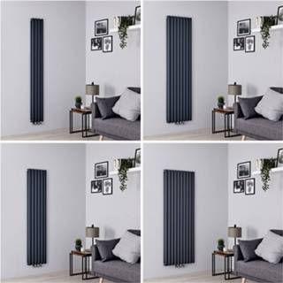 👉 Design radiatoren Radiator Verticaal Middenaansluiting Antraciet| Keuze Afmeting | Revive Caldae 5051752583513