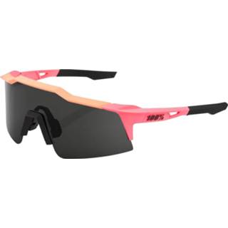 👉 Lens roze One Size Neon Pink 100% Speedcraft SL Matte Smoke Sunglasse - Zonnebrillen 841269177085