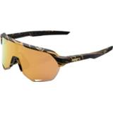 👉 Lens goud One Size 100% S2 Peter Sagan LE Gold Flake Mirror Sunglasse - Zonnebrillen