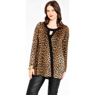 👉 Tuniek bruin flare asymmetrisch LEOPARD 50/52 brown