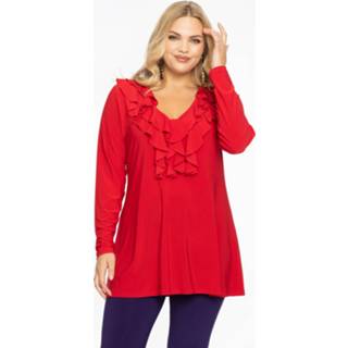 👉 Tuniek purper rood flare met ruches DOLCE 38/40 purple