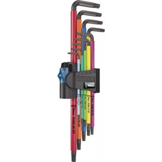 👉 Gereedschapset XL 1 Multi Coloured Wera Tools 967/9 TX HF L-Key Toolset - Gereedschapsets 4013288193537