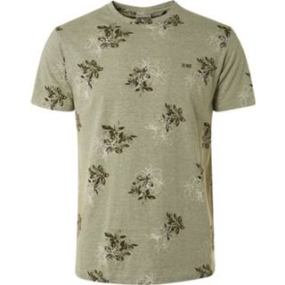 👉 Shirt groen polyester bloem male No-Excess T-shirt Print 8720151314772 2900062904019