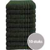 👉 Handdoek groen Byrklund 50x100 cm 500gram Donker - 10 stuks 8585897698780