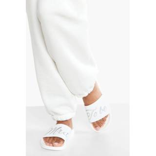 👉 Mrs To Be Bruid Slippers, White
