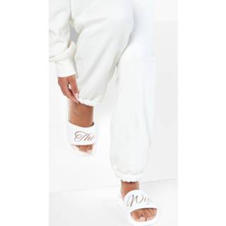 The Wife Bruid Slippers, White The Wife Bruid Slippers, White
