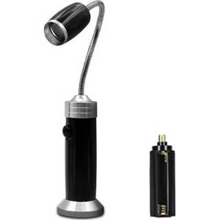 👉 Werklamp zwart active Multifunctioneel met magneet opladen roterende zoom draai verblinding zaklamp, XPE droge batterij (zwart)