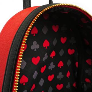 👉 Backpack leather Loungefly Disney Queen Of Hearts Faux Mini