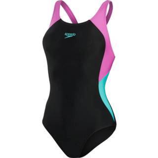 👉 Speedo Womens Colourblock Splice Muscleback Swimsuit - Badpakken