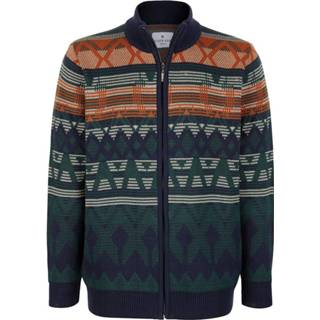 👉 Vest mannen groen gestreept katoenmenging Roger Kent Dennengroen::Terracotta 4055708345966