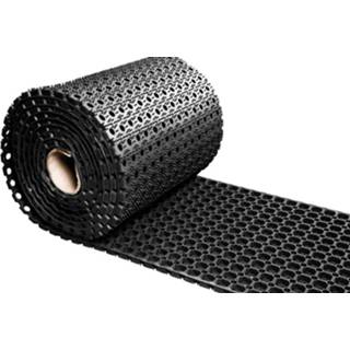 👉 Rubberen ringmat rubber zwart op rol - Breedte 50 cm van 5 meter 5601570645797