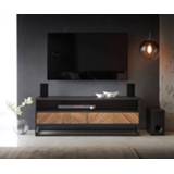 👉 Plank teak mannen DELIFE TV-meubel Famke mango 120 cm 1 2 schuifladen 4251919746954