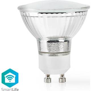 👉 Ledlamp wit active Nedis WIFILW11CRGU10 Wi-fi Smart Led-lamp Warm Gu10 5412810313211