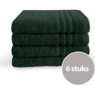 👉 Hand doek groen Byrklund Handdoek 50 x 100 cm Donker - 6 stuks