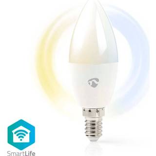 👉 Kaars wit active Nedis WIFILRW10E14 Smartlife Led Bulb Wi-fi E14 470 Lm 4.9 W Warm To Cool White Energieklasse: F Android™ / Ios 5412810335459