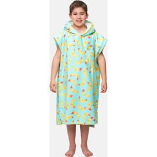 👉 Blauw geel kinderen After Essentials Kids Surfponcho Lichtblauw/Middengeel 3760302230990