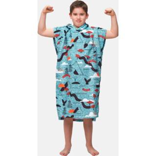 👉 Blauw One Size kinderen gemengd After Essentials Kids Surfponcho 3760302231010