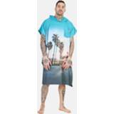👉 Groen unisex gemengd After Essentials Microfiber Surfponcho Groen/Assorti / 3760302231911