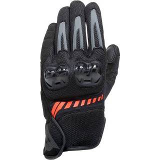 👉 Glove zwart rood 2XL active Dainese Mig 3 Air Tex Gloves Black Fluo Red 8051019425317