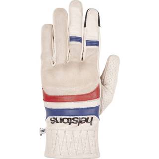 👉 Glove beige blauw rood leather t9 active Helstons Bull Air Summer Mesh Blue Red Gloves 3662136096967
