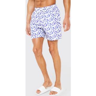Middellange Bloemen Zwembroek, Blue