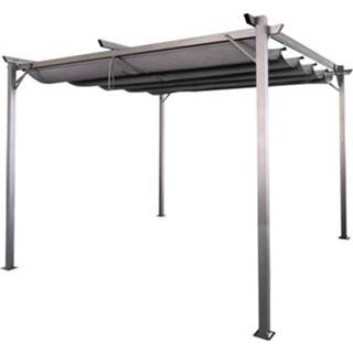 👉 Schaduwdoek grijs Bestgarden Pergola Met - Tuinmeubelen 290x290x230 cm 8711621969813