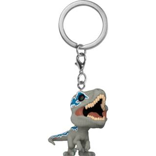 👉 Keychain blauw vinyl Jurassic World Dominion Blue Velociraptor Funko Pop!