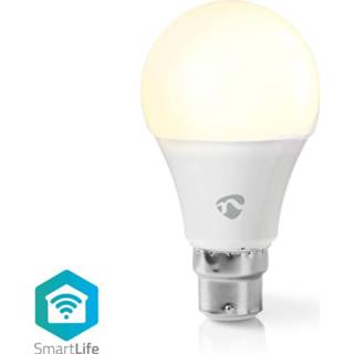 Wit active Nedis WIFILW12WTB22 Smartlife Led Bulb Wi-fi B22 800 Lm 9 W Warm 2700 K Energieklasse: A+ Android™ & Ios A60 5412810329786