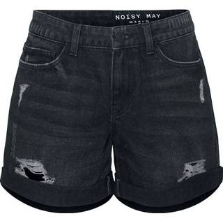 👉 Broek zwart korte meisjes Noisy May Smiley Destroy Shorts Girls (kort) 5714505607446