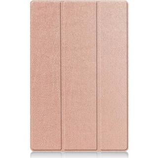 👉 Goud kunststof Rosé unisex rose IMoshion Trifold Bookcase voor de Samsung Galaxy Tab S8 Ultra - 8719295590968