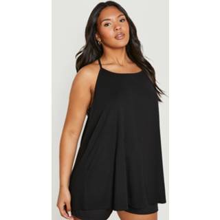 Plus Racer Swing Cami, Black