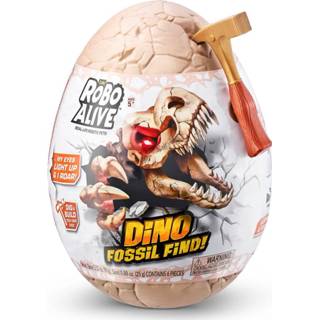 👉 Active Zuru Robo Alive Fossil Find Dino Ei + Licht en Geluid 4894680020078