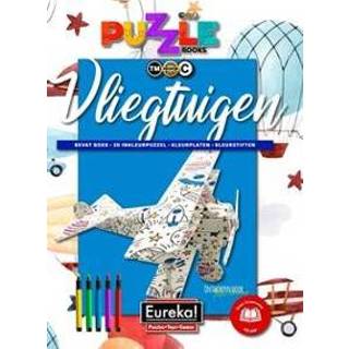 👉 Puzzelboek stuks educatieve boeken Eureka 3D Puzzle Books Kleur- en - Vliegtuigen 9780992303358